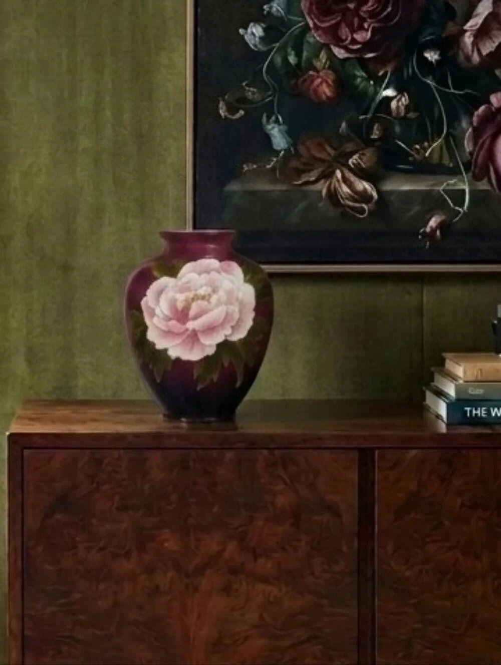Vintage Japanese Beautiful Glaze flower vase.